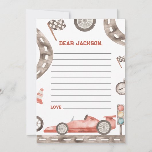 Carte de note de capsule temporelle d'anniversaire (Devant)