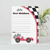 Carte de note de capsule temporelle d'anniversaire (Debout devant)