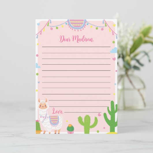 Carte de note de capsule temporelle d'anniversaire (Debout devant)