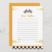 Carte de note de capsule temporelle de fête d'anni (Devant / Derrière)