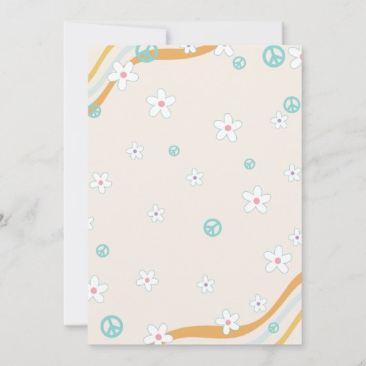 Carte de note de capsule temporelle florale rétro  (Dos)