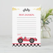 Carte de note de capsule temporelle pour fête d'an (Debout devant)