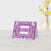 Carte de note de CasaQ Papel Picado (Fleur jaune)