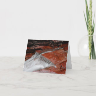 Carte de note de cascade (blanc)