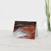 Carte de note de cascade (blanc) (Devant)