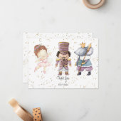 Carte de note de Casse-Noisette Pailleté Pastel (Devant/Arrière en situation)