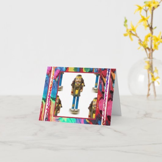 Carte de note de casse-noix de hippie (Fleur jaune)