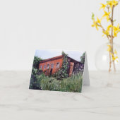 Carte de note de Chambre de poulet de Gramma (Fleur jaune)