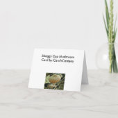 Carte de note de champignon Shaggy Casquette (Dos)