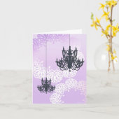 Carte de note de chandelier (Fleur jaune)