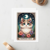 Carte de note de chat (Devant/Arrière en situation)