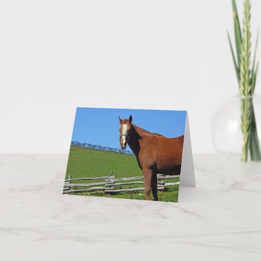 Carte de note de cheval (Devant)