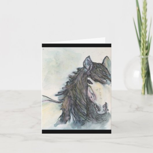 Carte de note de cheval (Devant)
