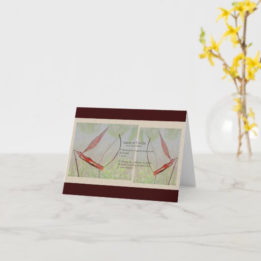 Carte de note de Chi de Tai (Fleur jaune)