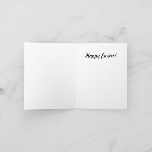 Carte de note de chien de Pâques (Intérieur)