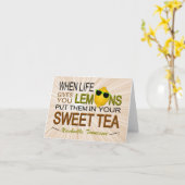 Carte de note de citrons de Nashville, enveloppes (Fleur jaune)