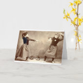 Carte de note de clôture des femmes vintages (Fleur jaune)