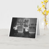 Carte de note de clôture femelle de pratique en (Fleur jaune)