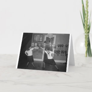 Carte de note de clôture femelle de pratique en