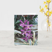 Carte de note de cluster orchidée (Fleur jaune)
