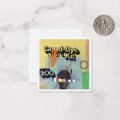 Carte de note de collage de couleur aveugle (Devant/Arrière en situation)