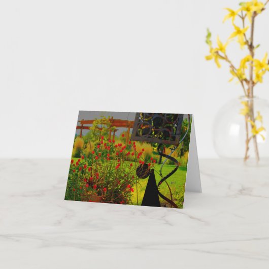 Carte de note de collection de chute (Fleur jaune)