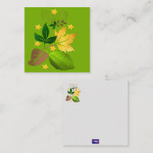 Carte de note de conception de feuille (Devant / Derrière)