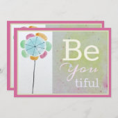 Carte de note de confirmation (Devant / Derrière)