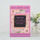 Carte de note de confirmation quotidienne (Jour 1) (Debout devant)