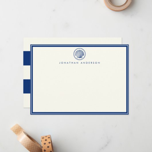 Carte de note de correspondance de la flotte Seash (Devant/Arrière en situation)