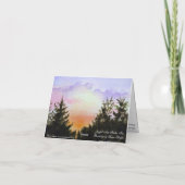 Carte de note de coucher du soleil de marais (Dos)