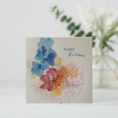 Carte de note de couleur aquarelle (Debout devant)