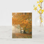 Carte de note de courrier de matin (Fleur jaune)