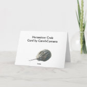 Carte de note de crabe en fer à cheval (Dos)