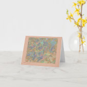 Carte de note de crocus de chute (Fleur jaune)