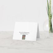 Carte de note de dahlia (Dos)