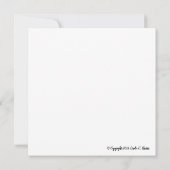 Carte de note de danse avec Little Miss Sweet Pea (Dos)