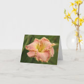 Carte de note de Daylily (Fleur jaune)