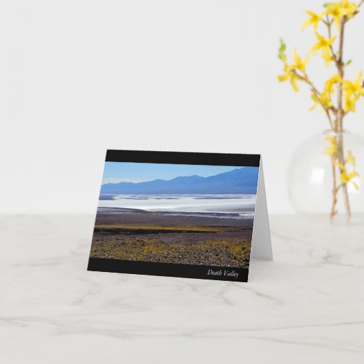 Carte de note de Death Valley (Fleur jaune)