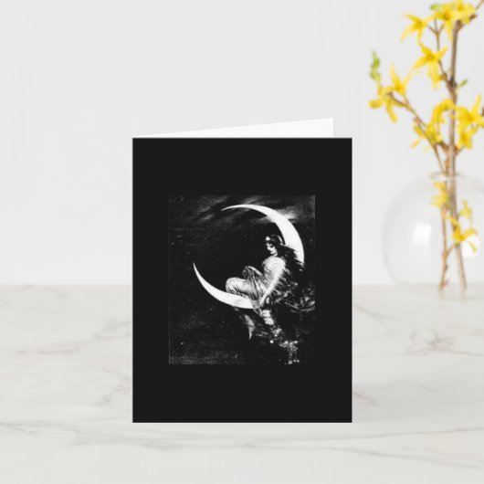 Carte de note de déesse de lune (Fleur jaune)