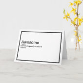 Carte de note de définition géniale (Fleur jaune)