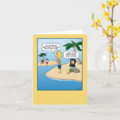 Carte de note de Desert Island (vide à l'intérieur (Fleur jaune)