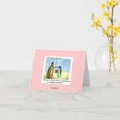 Carte de note de dessin animé drôle de piège à caf (Fleur jaune)