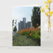 Carte de note de Detroit (Fleur jaune)