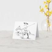 Carte de note de Don Quijote (Fleur jaune)