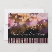 Carte de note de fête de la veille de la nouvelle  (Devant)