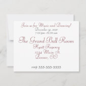 Carte de note de fête de la veille de la nouvelle  (Dos)