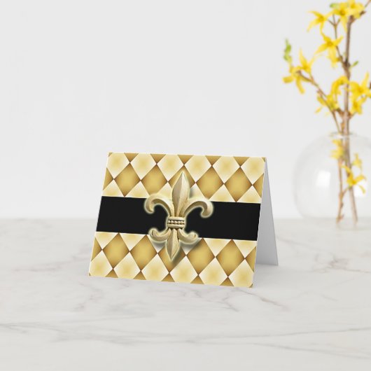 Carte de note de Fleur de Lis I (Fleur jaune)