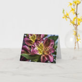 Carte de note de fleur de lis péruvien (Fleur jaune)