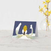 Carte de note de fleur de magnolia (Fleur jaune)
